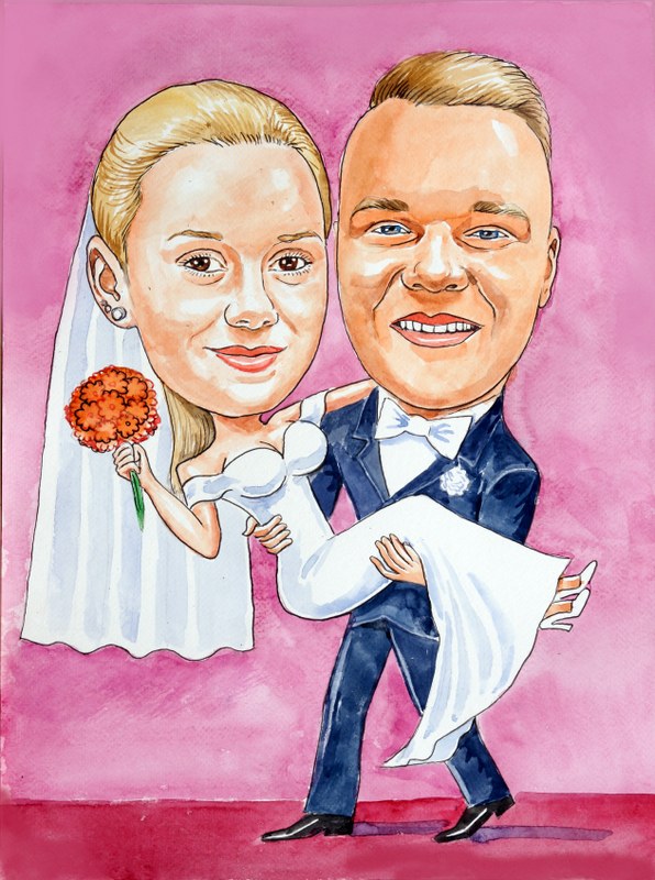 karykatura pary modej 10